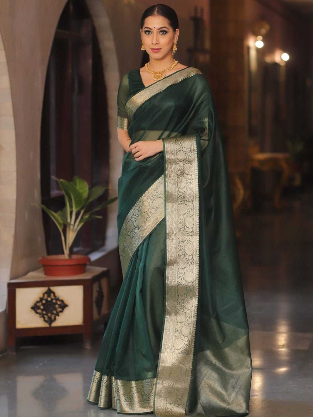 YNF ORGANZA RDM SOLID WHOLESALE SAREES MANUFACTURER